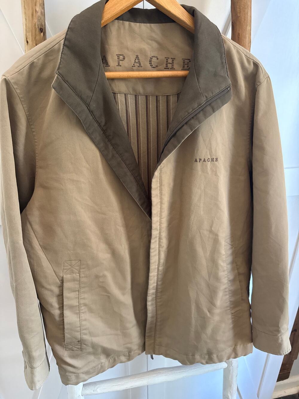 Apache Vintage Chore Field Canvas Jacket Mens Large